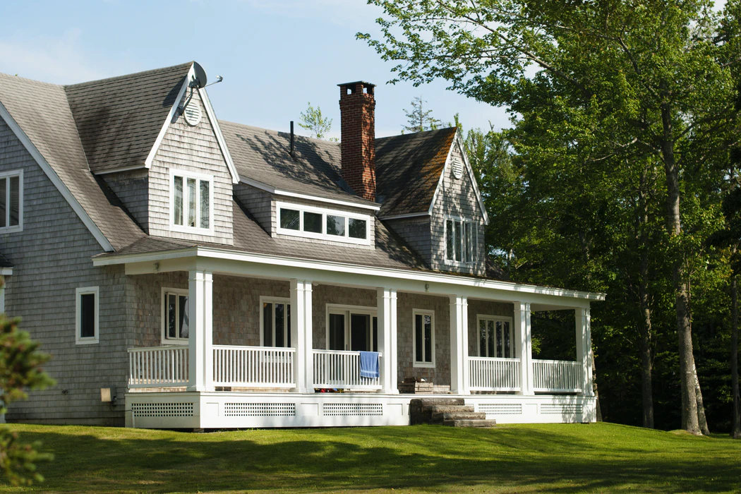 two story country house with large front porch