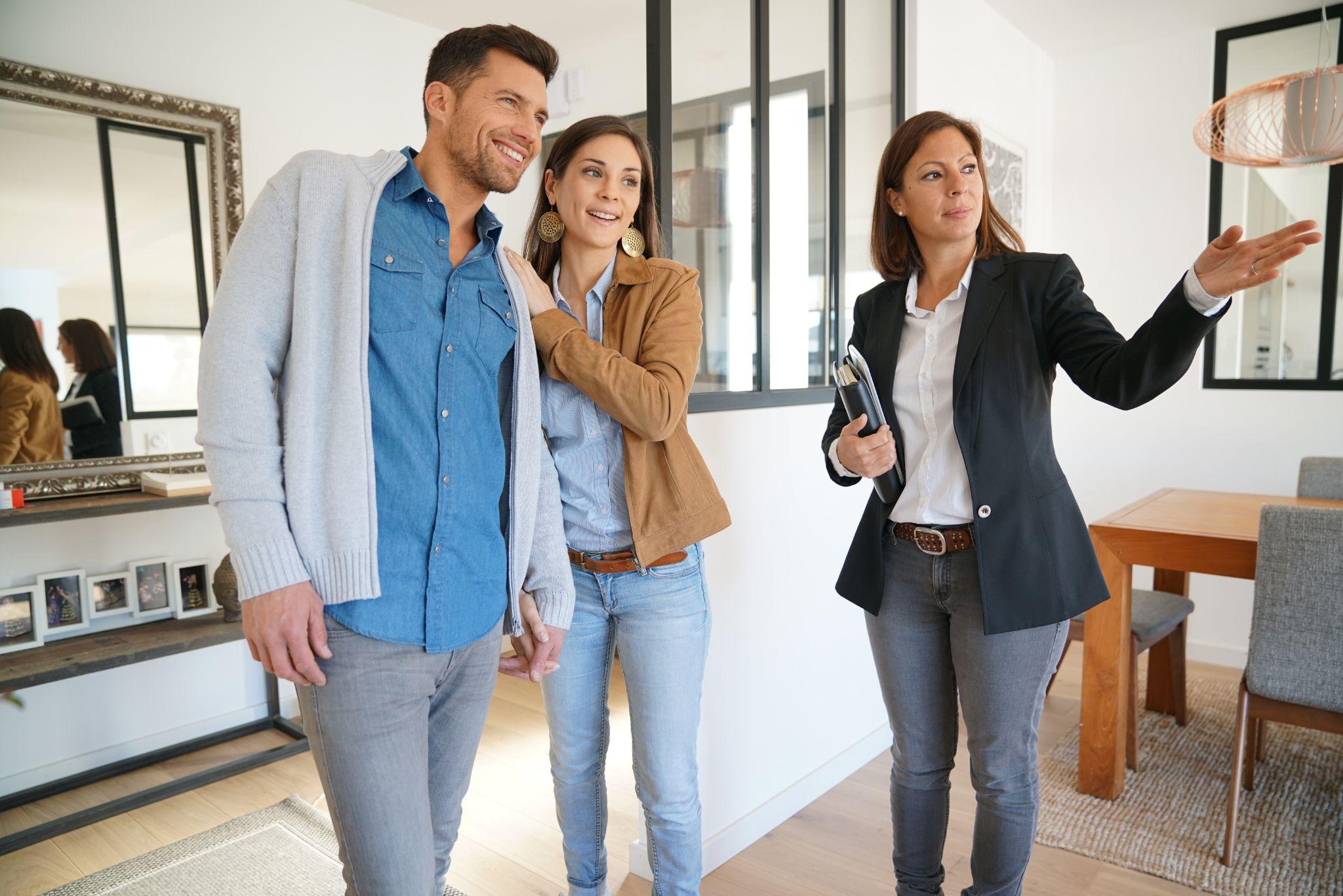 A couple touring a house for sale in Richmond, VA