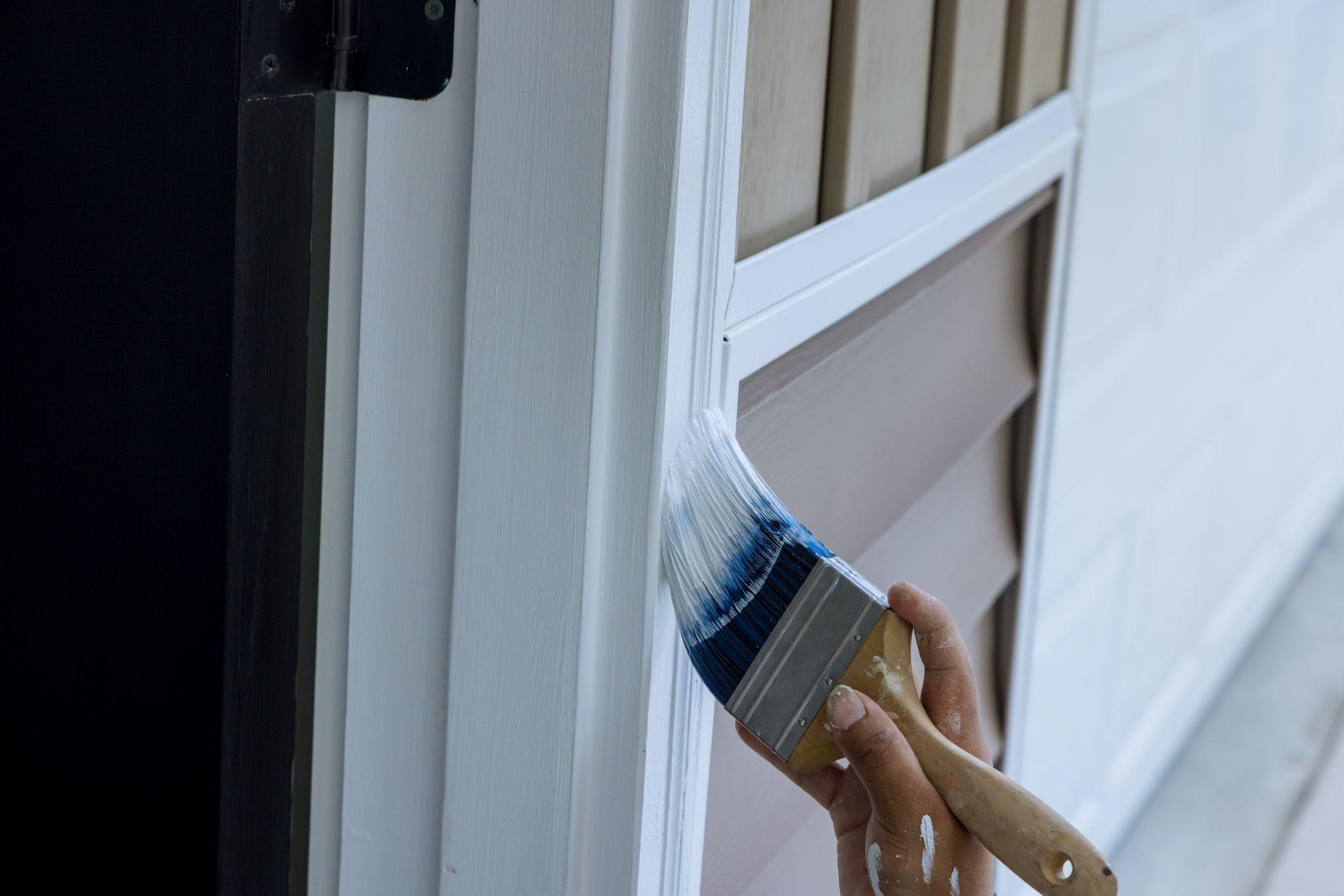 Painting house exterior
